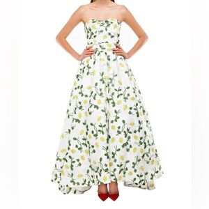 Bambah Silk Floral Embroidered Dress